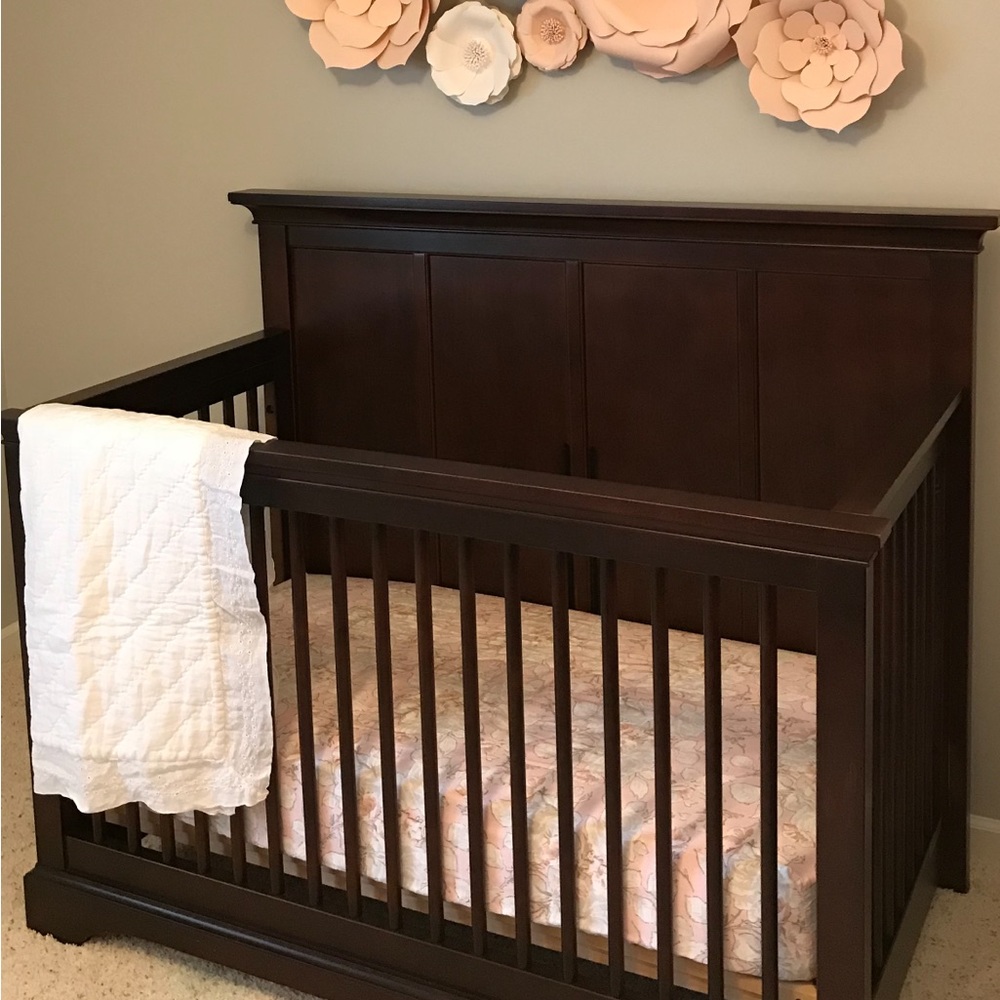 Pottery barn kids crib sheet-floral rose